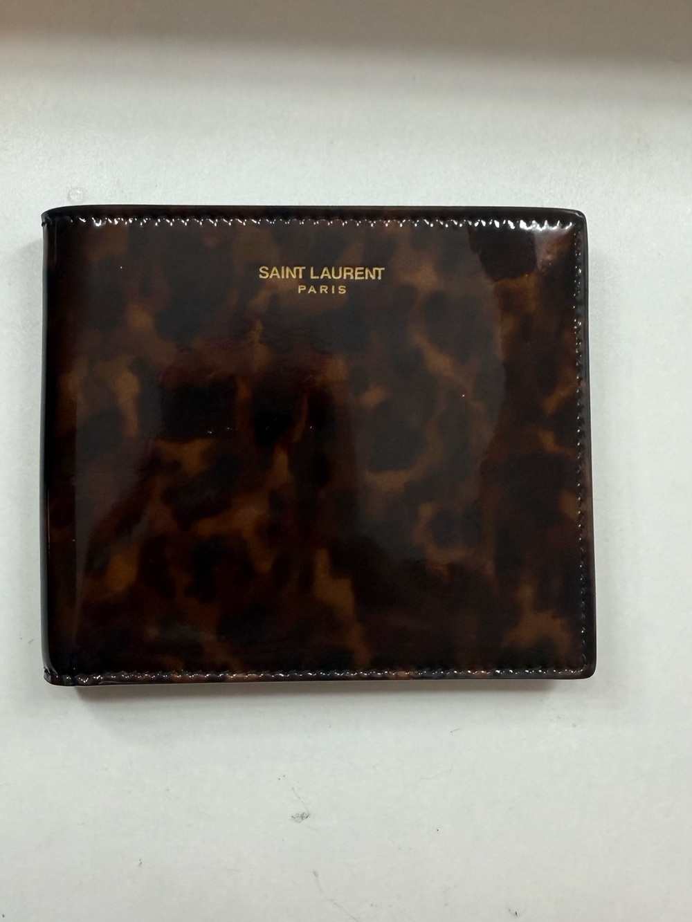 YSL Brown Tortoiseshell Wallet In 2568 Tortbr - Picture 2 of 5